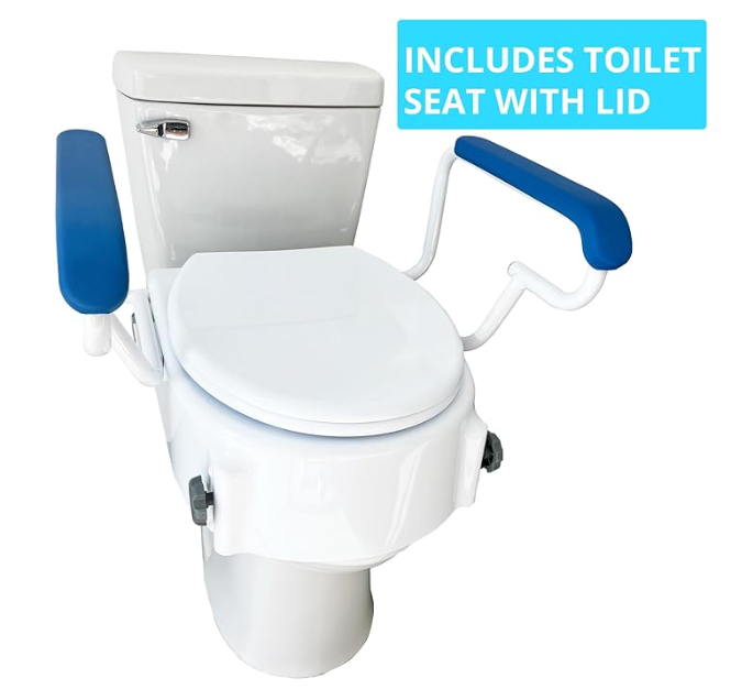 Platinum Health PerfectHeight™ Raised Toilet Seat with Arms