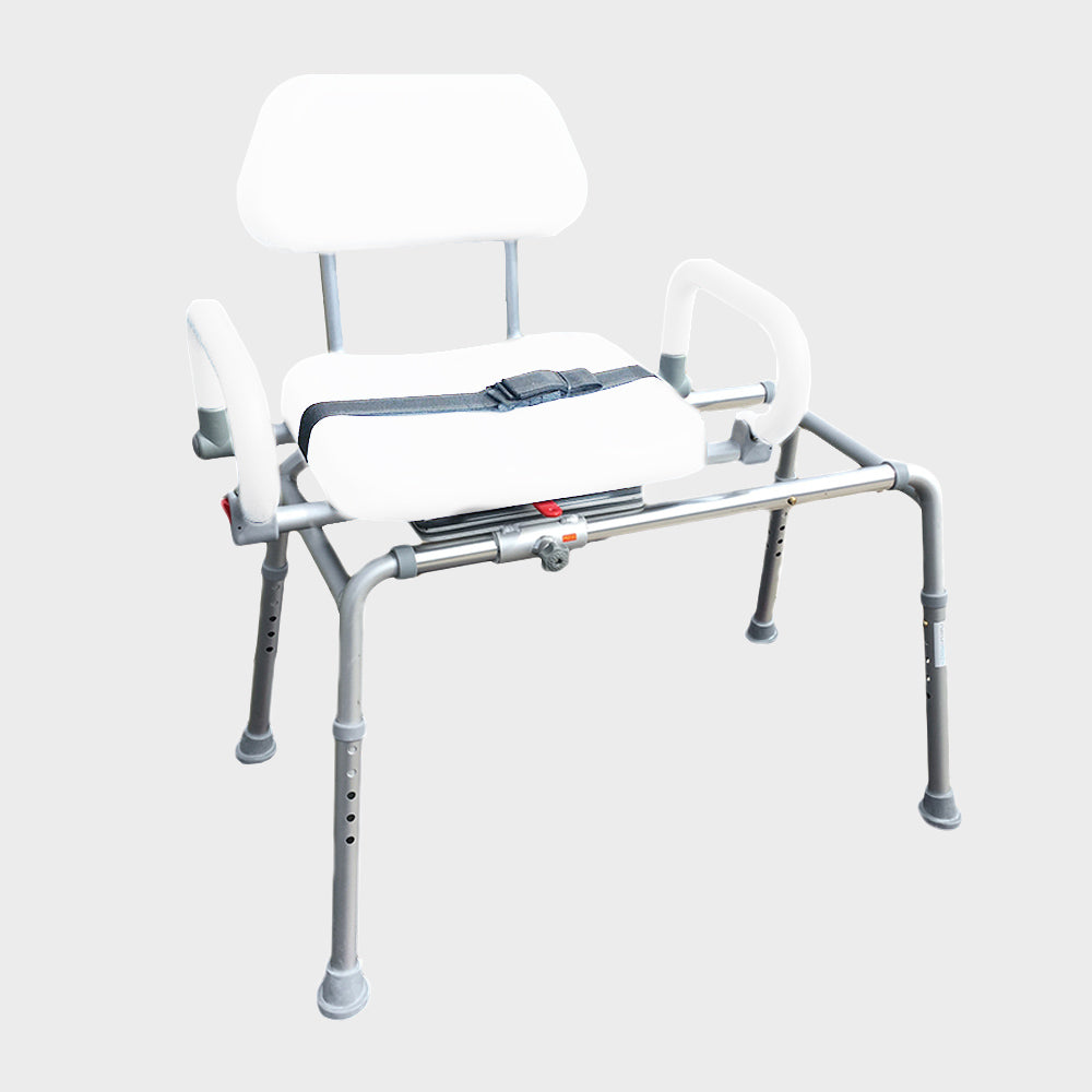 Carousel Sliding Transfer Bench with Swivel Seat. ***FREE ONLINE BONUS OFFER***