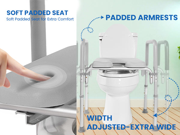 The Ultimate™ Raised Toilet Seat, Voted#1 Most Comfortable.