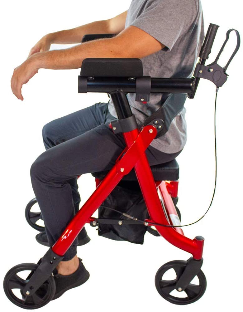 Walking Tall Deluxe Stand-Up Walker/Rollator with Elbow Support