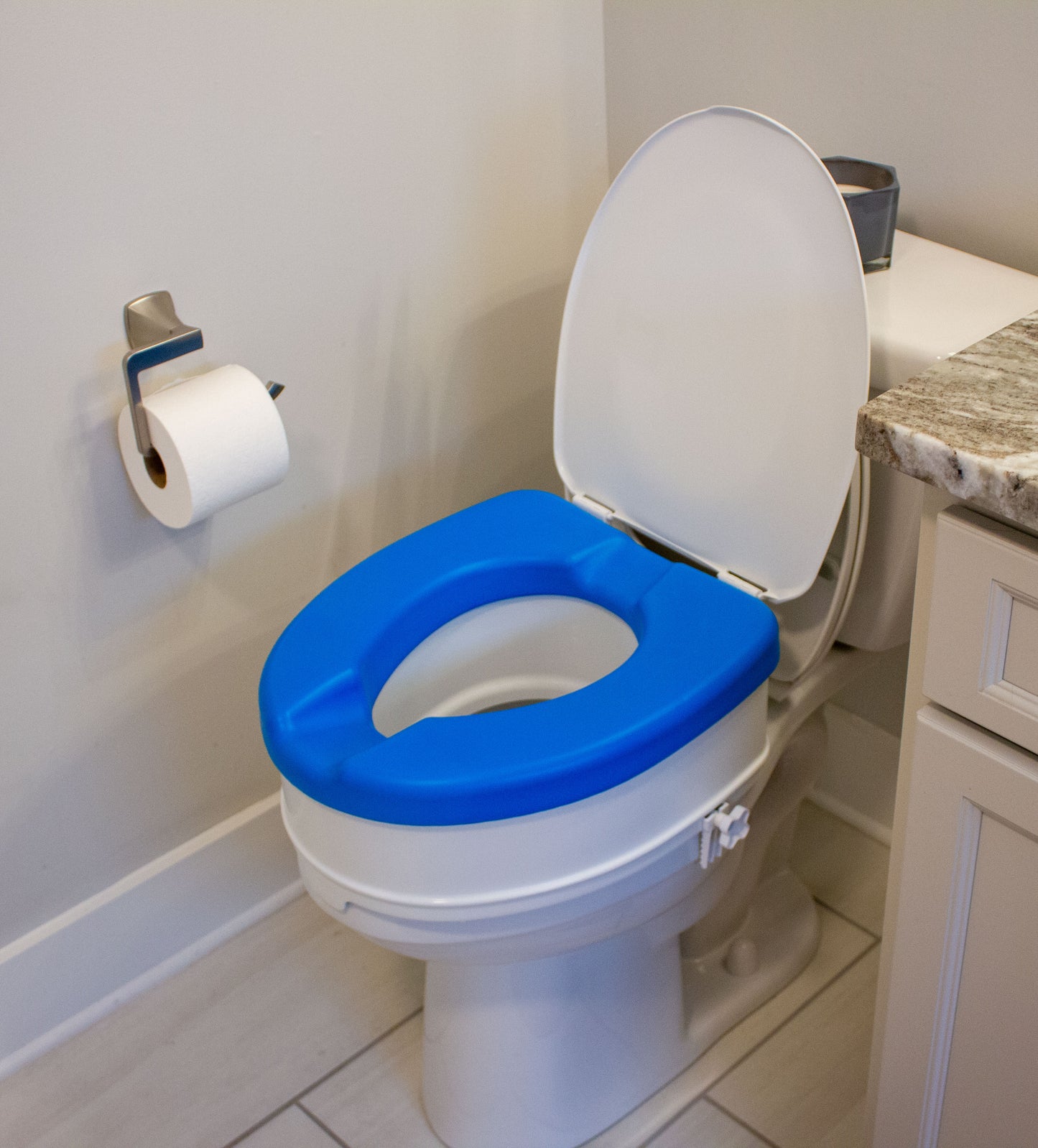 Deluxe, Padded Soft-TOP™ Raised Toilet Seat