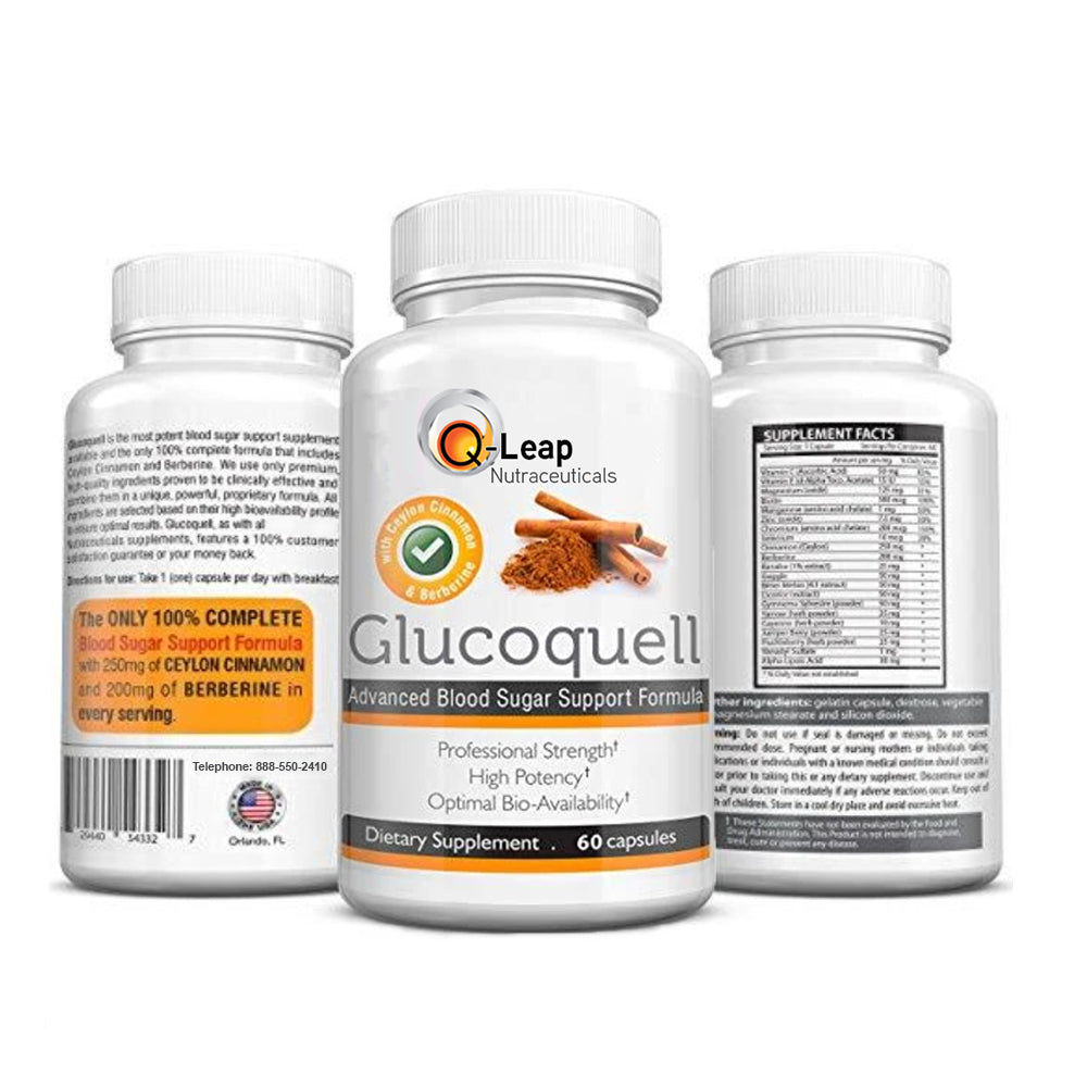 Platinum Health Glucoquell - Clinical Strength Blood Sugar Support Formula