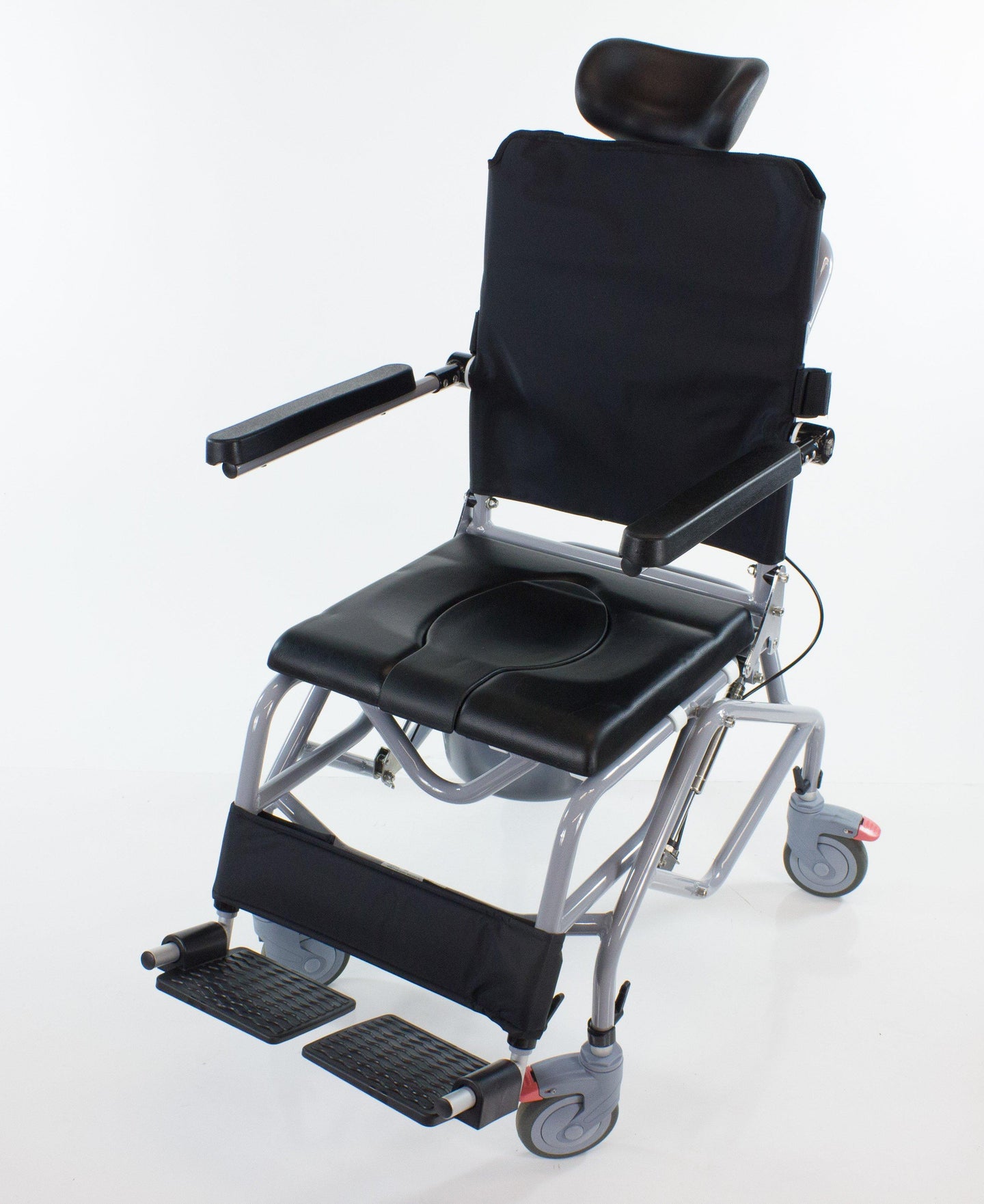 Professional Tilt-In-Space Reclining Shower/Commode Chair - Padded