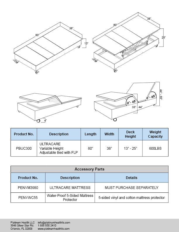 ELEVATE Wallhugger Height Adjustable Bed Base with Hi Lo Motor - Twin XL - Includes Free Waterproof Cover