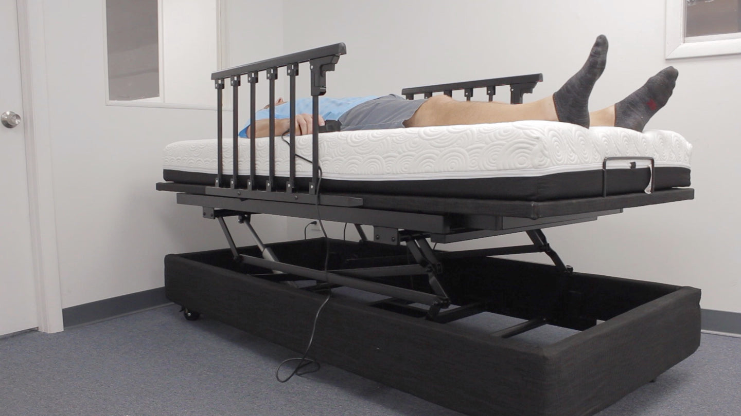 ELEVATE Wallhugger Height Adjustable Bed Base with Hi Lo Motor - Twin XL - Includes Free Waterproof Cover