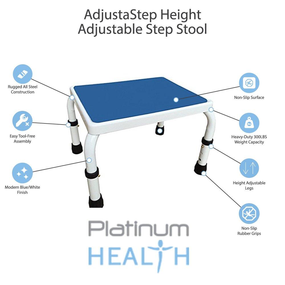 AdjustaStep Height Adjustable Step Stool