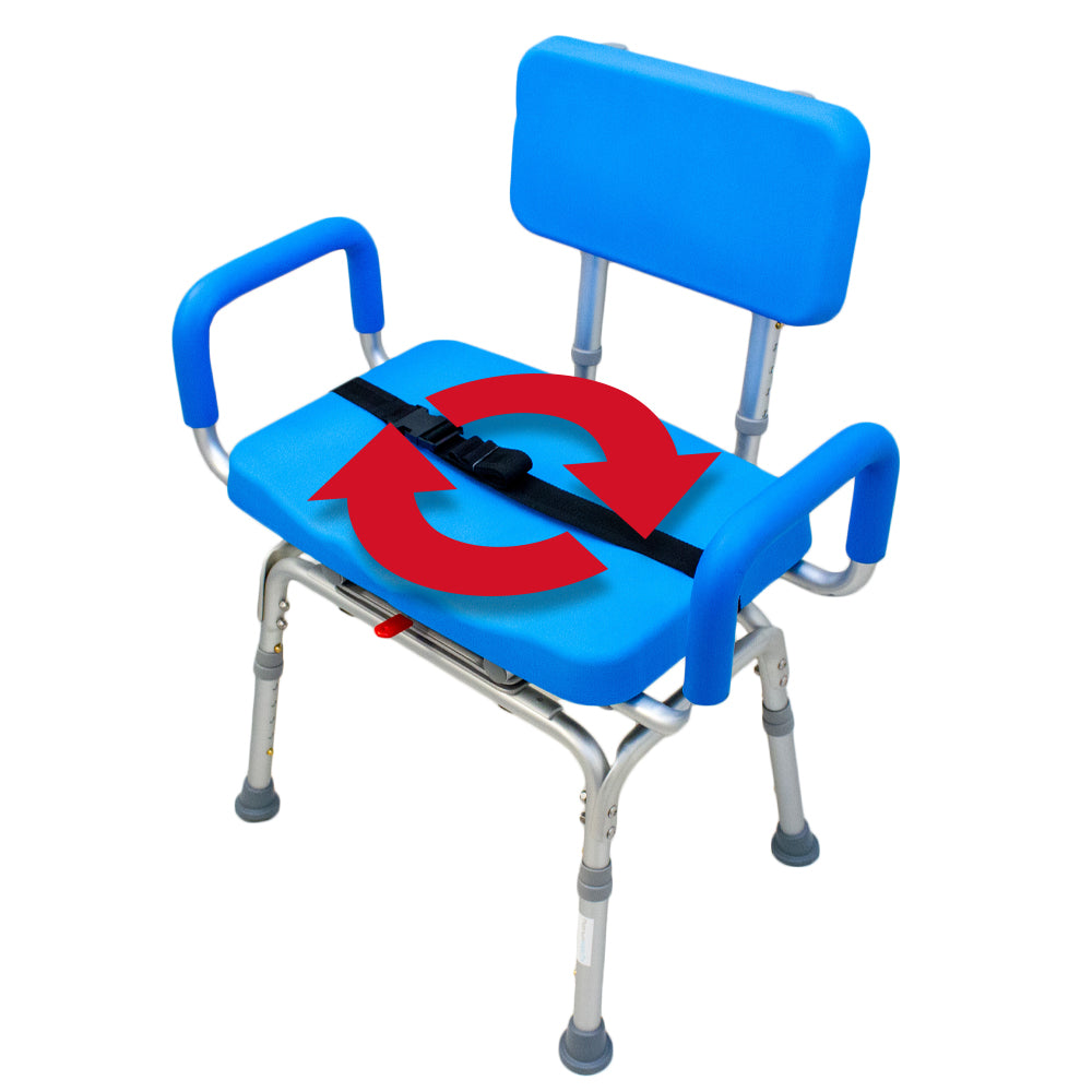 Bariatric Revolution Pivoting Swivel Shower Chair - 600lb Capacity