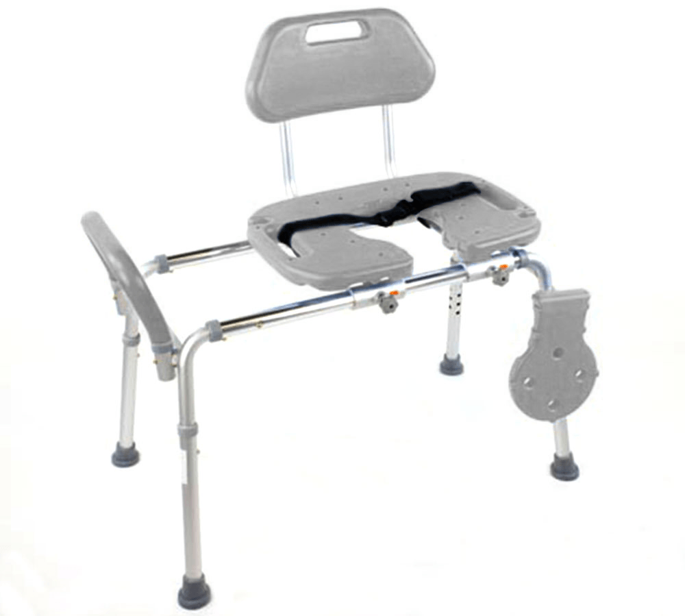 HydroGlyde Premium Sliding Bath Transfer Bench with Cutout Platinum Health Group