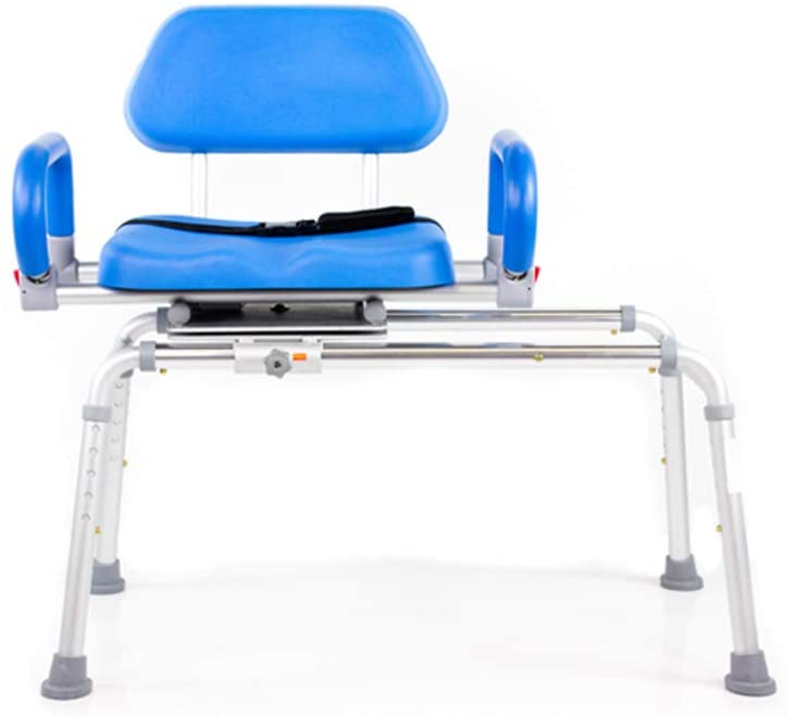 Carousel Sliding Transfer Bench with Swivel Seat- Powerslide Edition with Push-Button Electric Travel